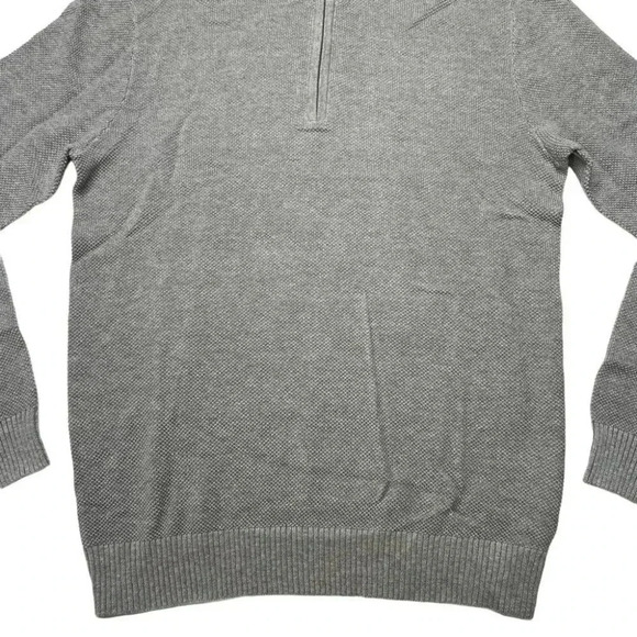 Club Room Soft Grey Heather Cotton Mens Sweater Size 2XL - Picture 4 of 10
